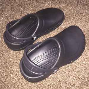 Black specialist work Crocs